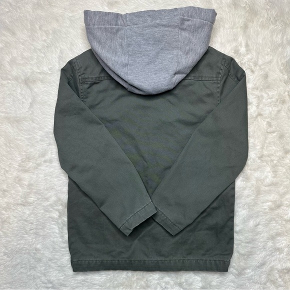 George Jacket Hooded Utility Style Green & Grey Size 6 - Picture 12 of 16